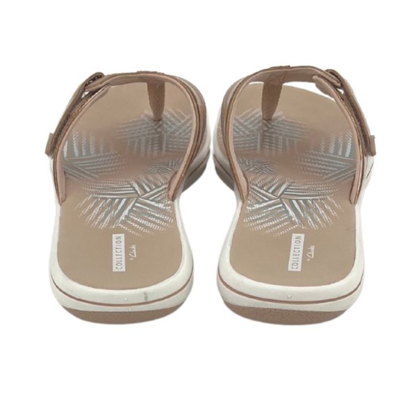 Clark's | Women's Brinkley Jazz Thong Sandals | Nude Patent | Size 10 - Picture 4 of 5
